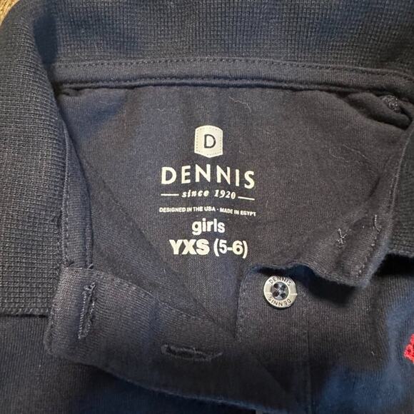 Primrose Uniform Navy Kids Polo Dress with Red Logo - Picture 2 of 3